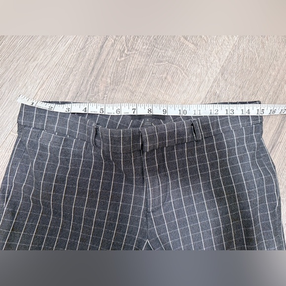 Banana Republic Women’s Charcoal Checked Pants Size 6 - Picture 7 of 11